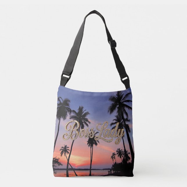 Boss Lady Palm Trees Tote (Front)