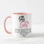 Boss Lady, Personalized Name Gift For Her Mug