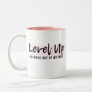 Boss Lady Pink Positive Mug - Level Up