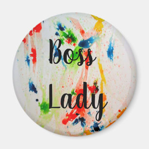 Boss Lady refrigerator magnet