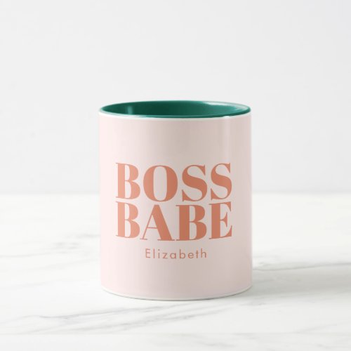 Boss Lady Retro Customized name Coffee Mug