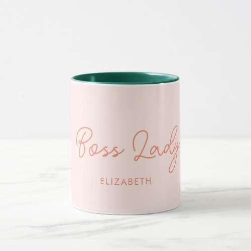 Boss Lady Retro Customized name Coffee Mug Boss Lady Retro Customized name Coffee Mug