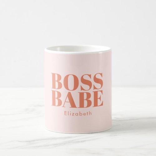 Boss Lady Retro Customized name Coffee Mug