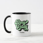 Boss Lady Retro Neo Mint Mug<br><div class="desc">Are you or do you know a great boss babe or boss lady! This mug is a great gift for all those entrepreneurial females you know who are conquering the world one cup of coffee at a time! Multiple colors available in our shop - if you don't see a color...</div>