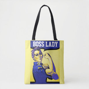 BOSS LADY ROSIE THE RIVETER TOTE BAG PURSE