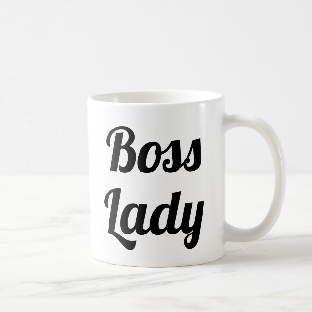 Boss Lady | Slogan Mug | handwritten typo (Right)