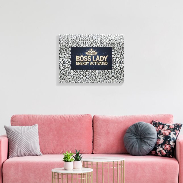Boss Lady Stretched Canvas Print (Insitu(LivingRoom))