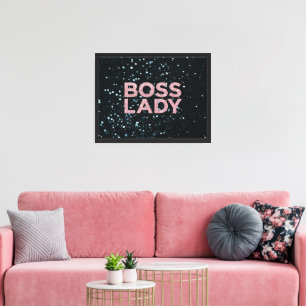 Boss Lady Stretched Canvas Print