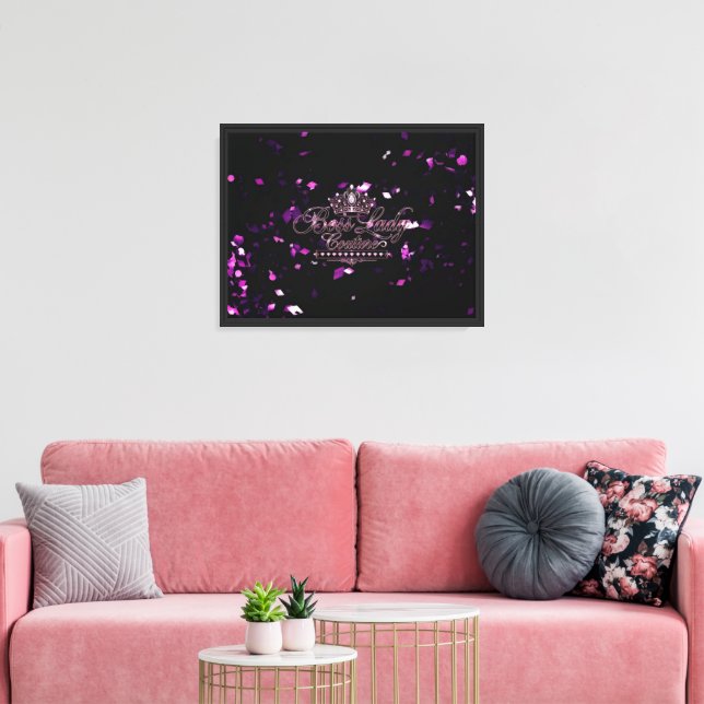 Boss Lady Stretched Canvas Print (Insitu(LivingRoom))