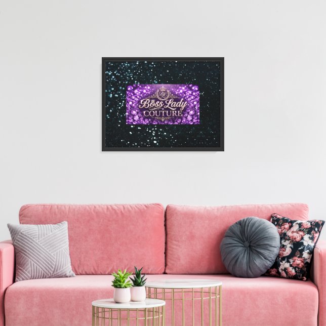 Boss Lady Stretched Canvas Print (Insitu(LivingRoom))