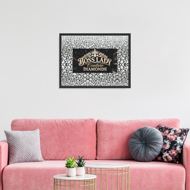 Boss Lady Stretched Canvas Print (Insitu(LivingRoom))
