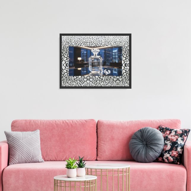 Boss Lady Stretched Canvas Print (Insitu(LivingRoom))