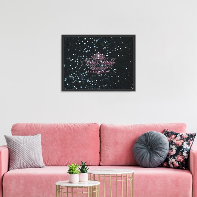 Boss Lady Stretched Canvas Print (Insitu(LivingRoom))