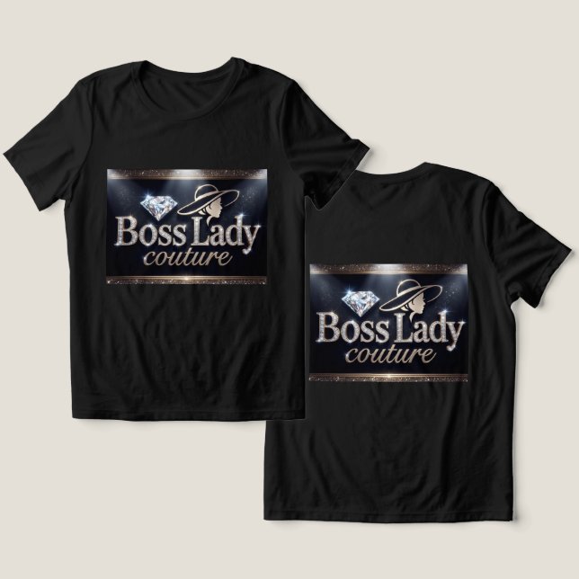Boss Lady T-Shirt Tri-Blend Shirt (Design Front & Back)