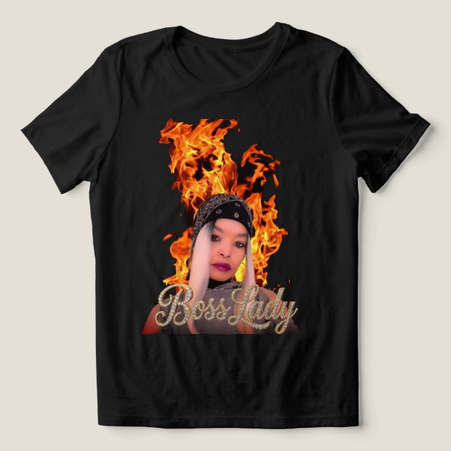 Boss Lady T-Shirt Tri-Blend Shirt (Design Front)