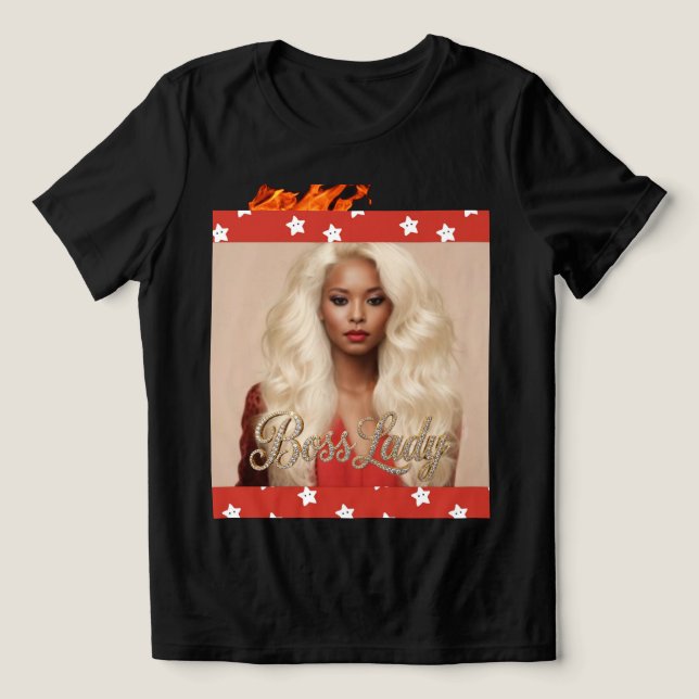 Boss Lady T-Shirt Tri-Blend Shirt (Design Front)