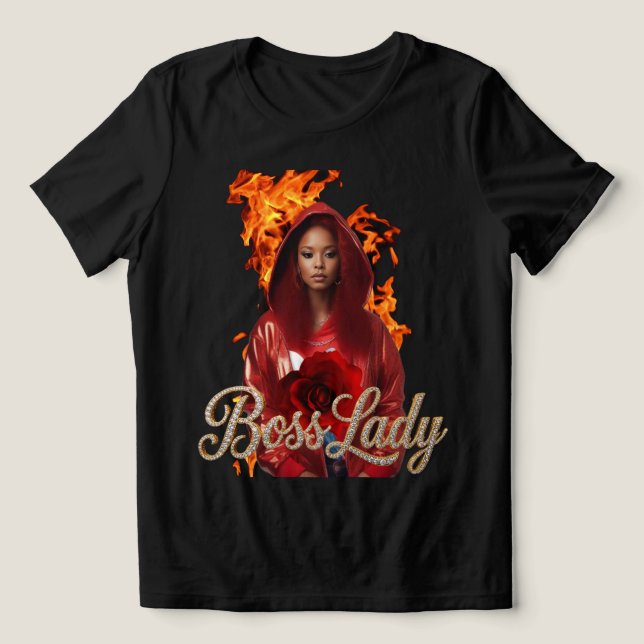 Boss Lady T-Shirt Tri-Blend Shirt (Design Front)