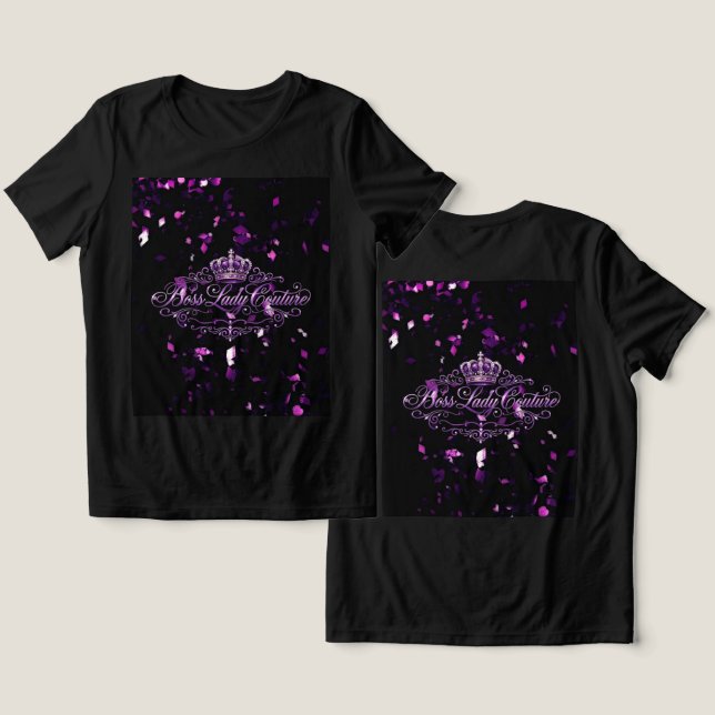 Boss Lady T-Shirt Tri-Blend Shirt (Design Front & Back)