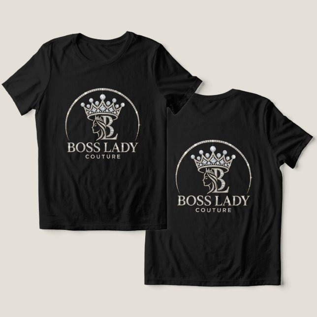 Boss Lady T-Shirt Tri-Blend Shirt (Design Front & Back)