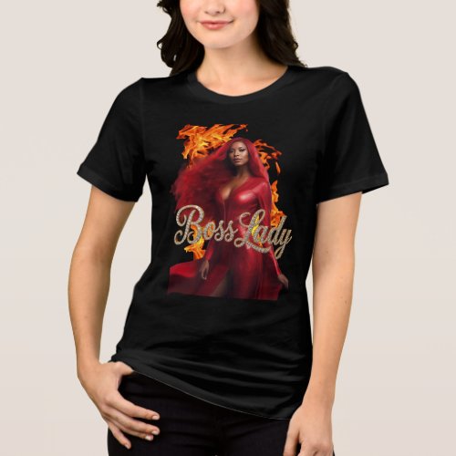 Boss Lady T-Shirt Tri-Blend Shirt