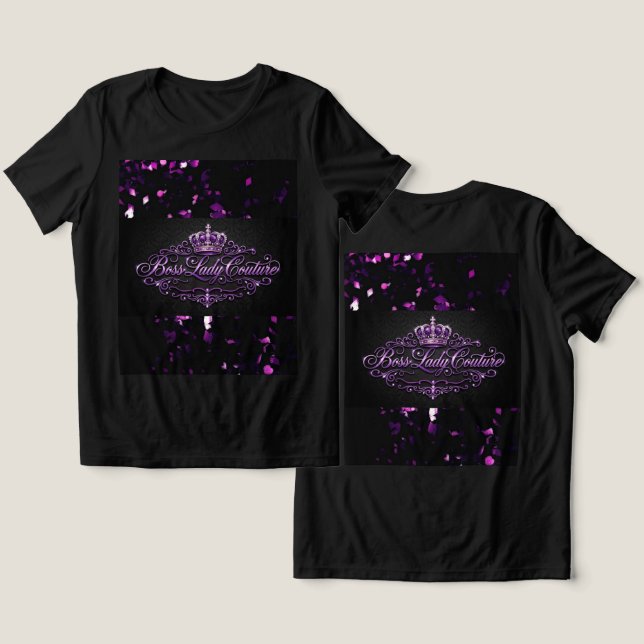 Boss Lady T-Shirt Tri-Blend Shirt (Design Front & Back)