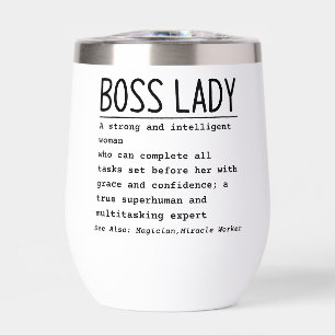 Boss lady thermal wine tumbler
