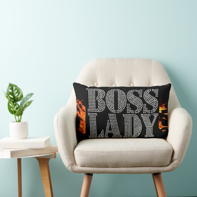 Boss Lady Throw Pillow (Chair)