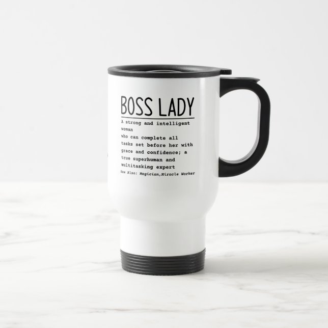 Boss lady travel mug (Right)