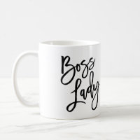 Boss Lady Trendy Lettering Coffee Mug