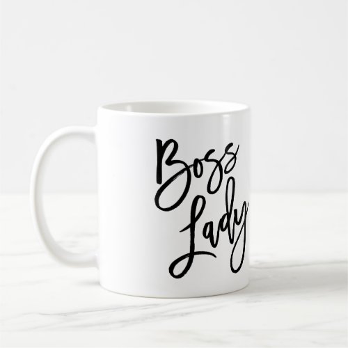 Boss Lady Trendy Lettering Coffee Mug