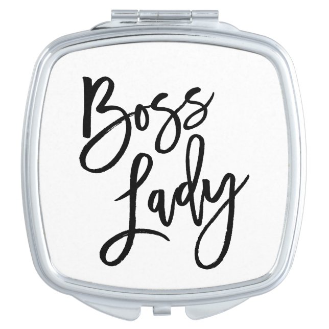 Boss Lady Trendy Lettering Mirror For Makeup (Front)