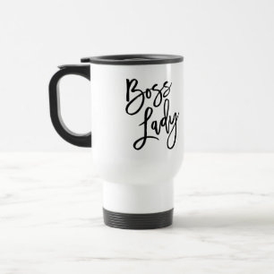 Boss Lady Trendy Lettering Travel Mug