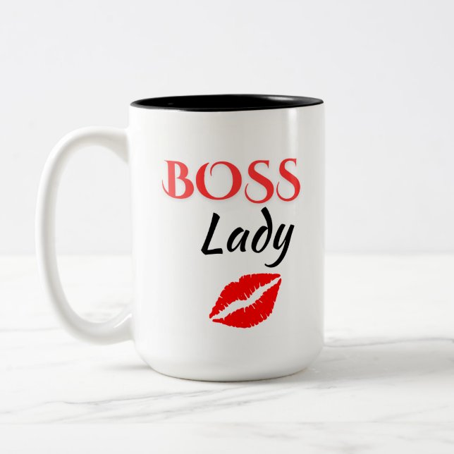 Boss Lady Two-Tone Coffee Mug (Left)
