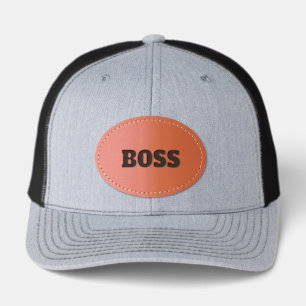 BOSS LEATHER PATCH HAT