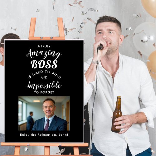 Boss Leaving Party Poster – Editable Farewell Deco