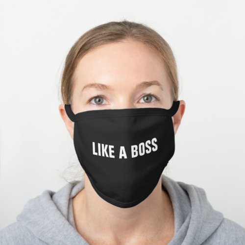 BOSS LIKE A BOSS BLACK FACE MASKS