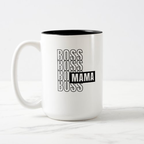 Boss Mama Two toned Mug