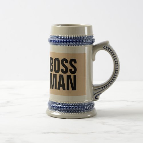 BOSS MAN BEER STEIN AND COFFEE MUGS