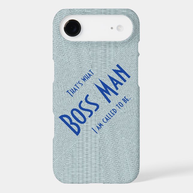 Boss Man Blue slim lightweight iPhone 7 case (Back)
