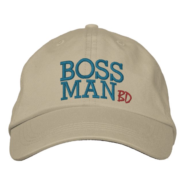 Boss Man by SRF Embroidered Baseball Cap (Front)