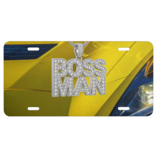 Boss Man Car License Plate