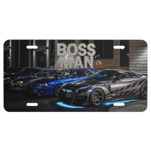 Boss Man Cars License Plate