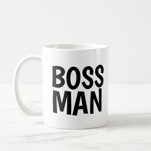 BOSS MAN COFFEE MUG CUP (Left)