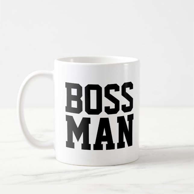BOSS MAN COFFEE MUGS (Left)
