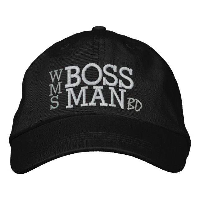 BOSS MAN EMBROIDERED BASEBALL CAP (Front)