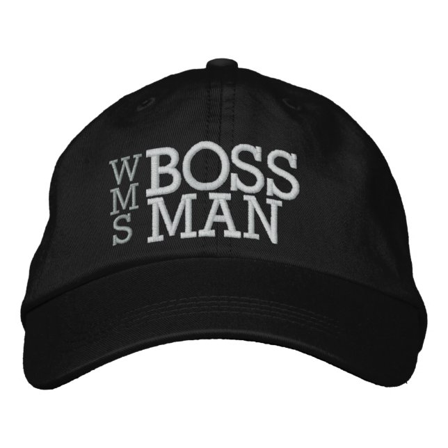 BOSS MAN EMBROIDERED BASEBALL CAP (Front)
