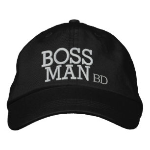 BOSS MAN EMBROIDERED BASEBALL HAT