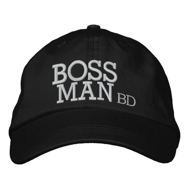 BOSS MAN EMBROIDERED BASEBALL HAT (Front)