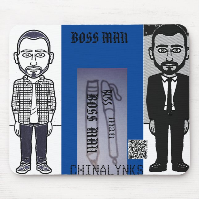 BOSS  MAN  MOUSE  PAD (Front)