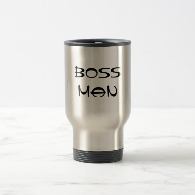 Boss Man Travel Mug (Center)